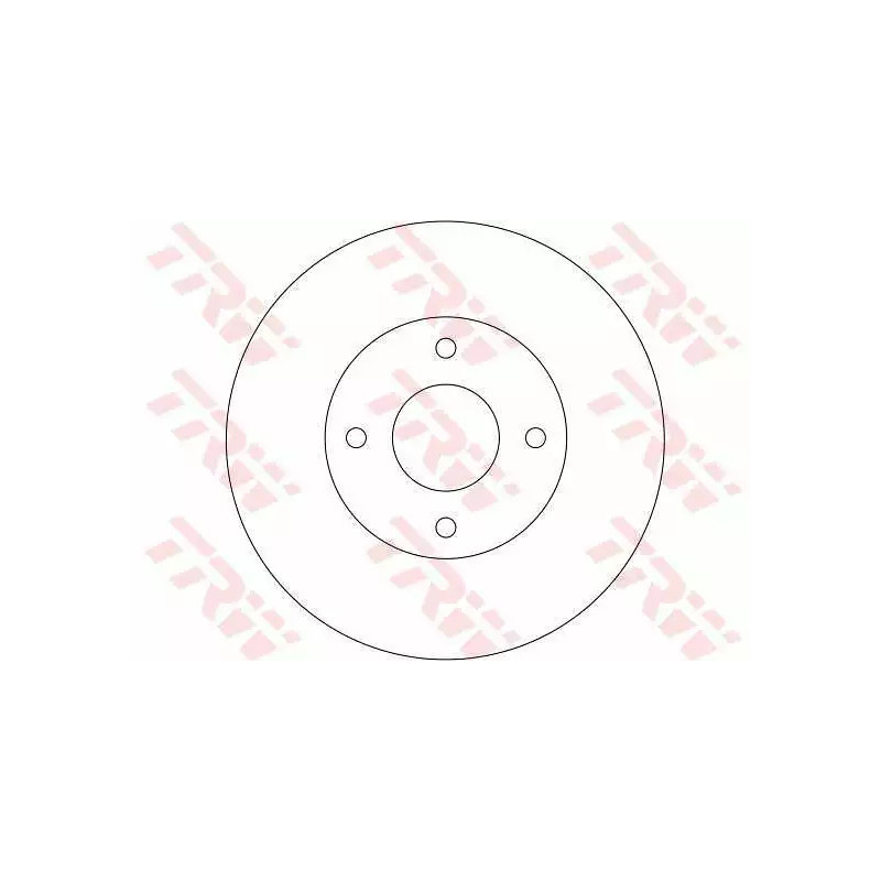 Stabdžių diskas  TRW DF4169