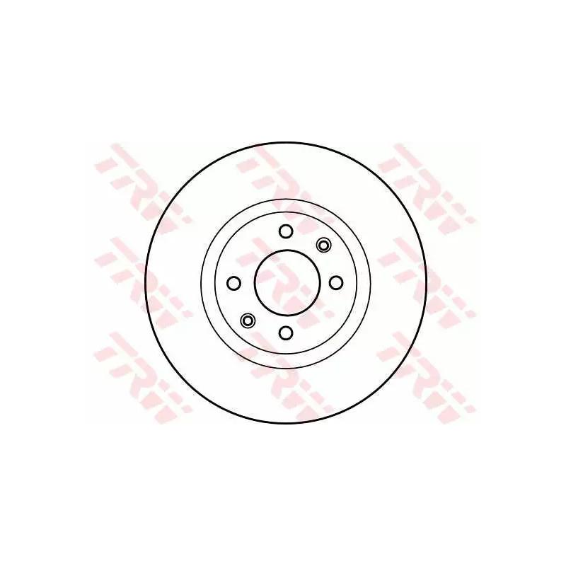 Stabdžių diskas  TRW DF4184