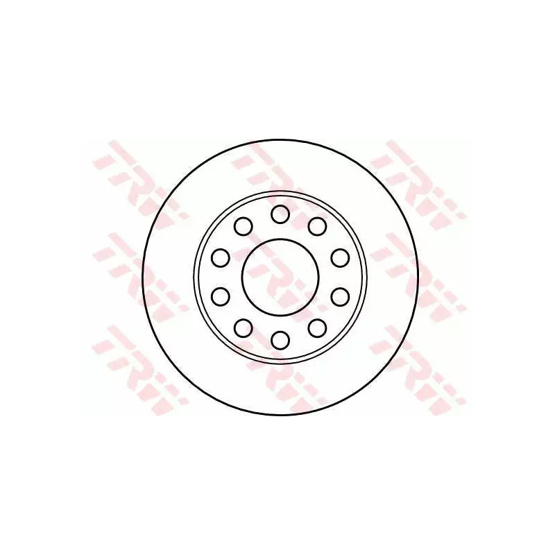 Stabdžių diskas  TRW DF4186