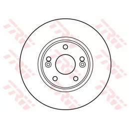 Stabdžių diskas  TRW DF4179