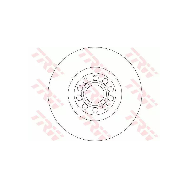 Stabdžių diskas  TRW DF4258S