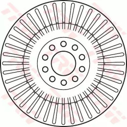 Stabdžių diskas  TRW DF4268S