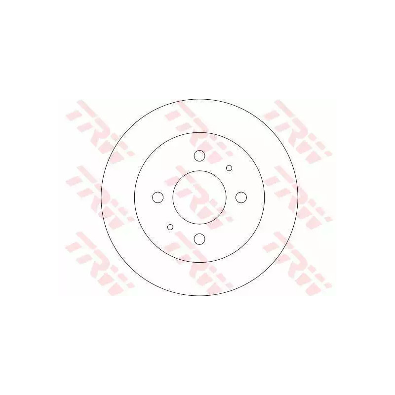 Stabdžių diskas  TRW DF4319