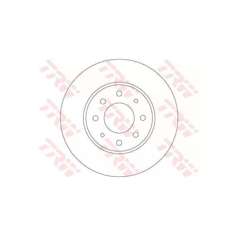Stabdžių diskas  TRW DF4345