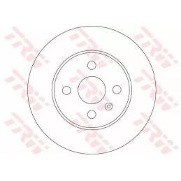 Stabdžių diskas  TRW DF4344
