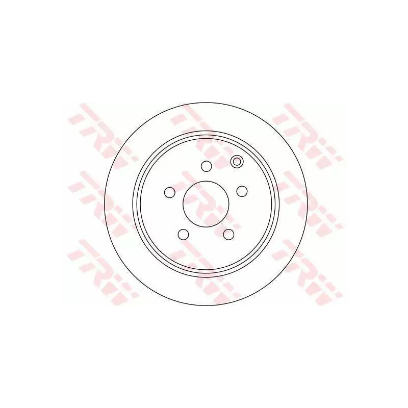 Stabdžių diskas  TRW DF4353
