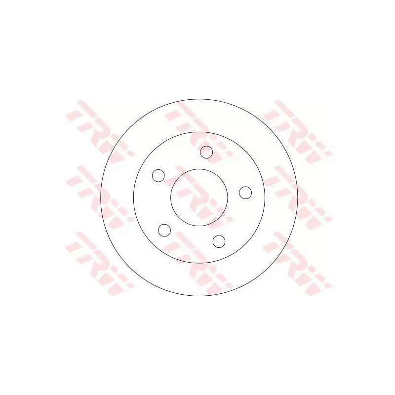 Stabdžių diskas  TRW DF4357
