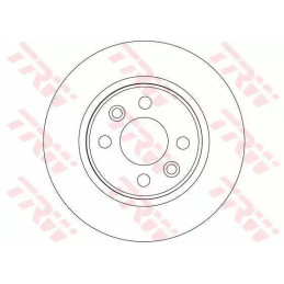 Stabdžių diskas  TRW DF4381