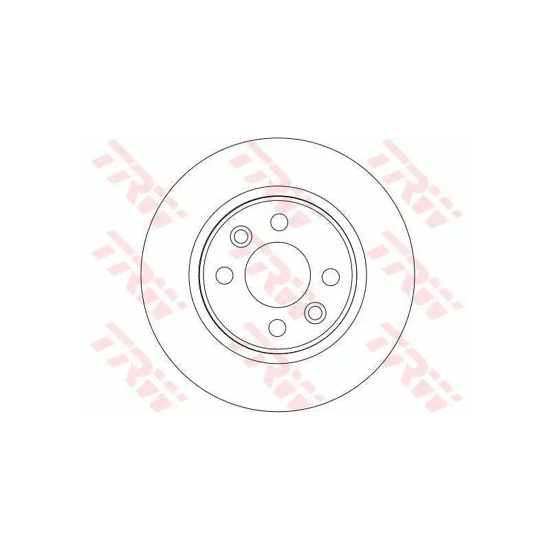 Stabdžių diskas  TRW DF4381