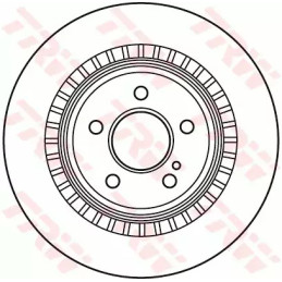 Stabdžių diskas  TRW DF4916S