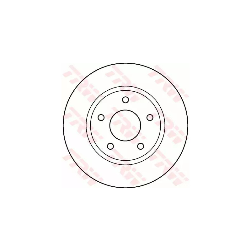 Stabdžių diskas  TRW DF4933