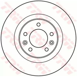 Stabdžių diskas  TRW DF4945