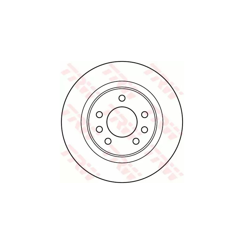Stabdžių diskas  TRW DF4960