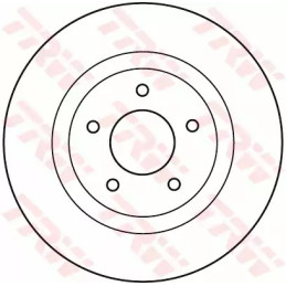 Stabdžių diskas  TRW DF4964