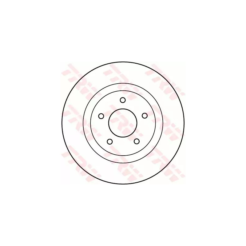 Stabdžių diskas  TRW DF4964