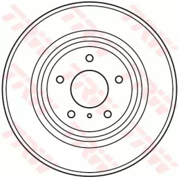 Stabdžių diskas  TRW DF4983S