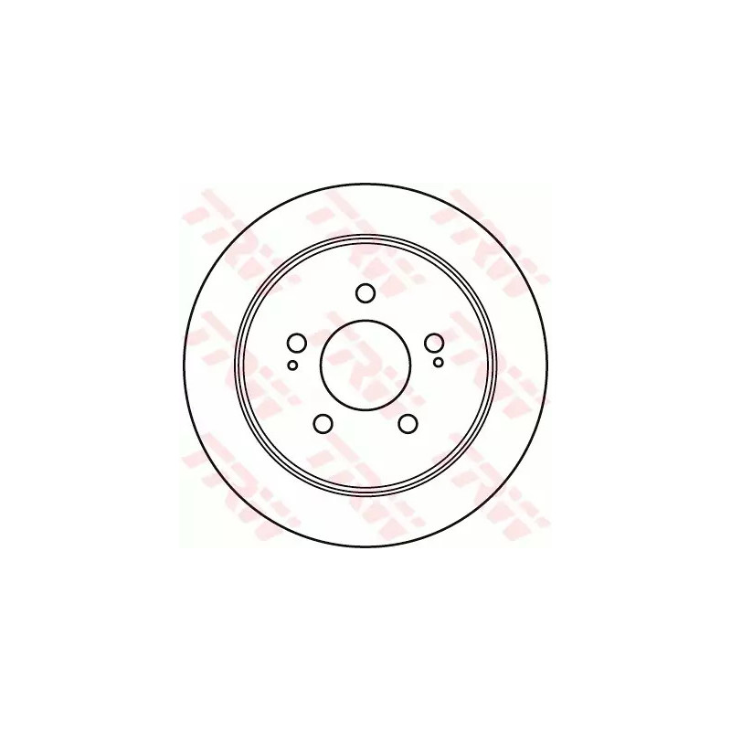 Stabdžių diskas  TRW DF4986S