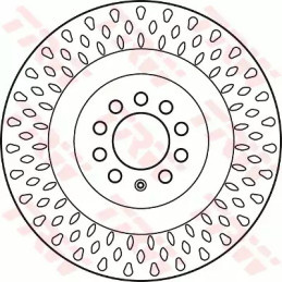 Stabdžių diskas  TRW DF6011S
