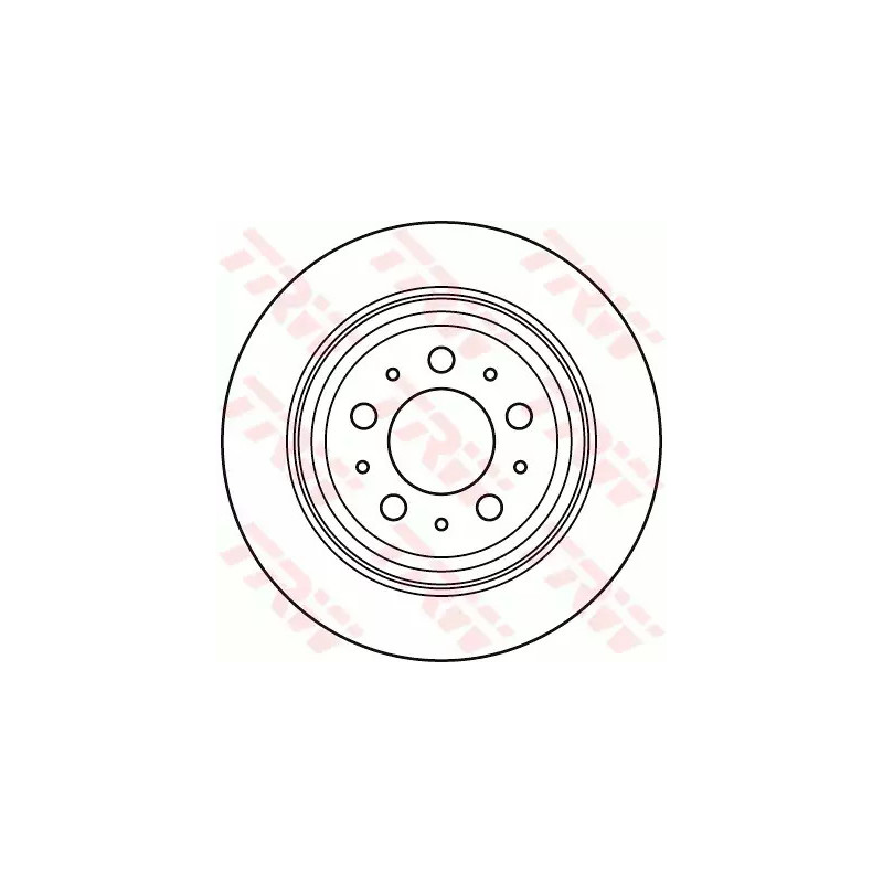 Stabdžių diskas  TRW DF6048