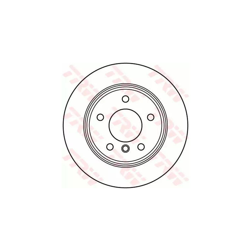Stabdžių diskas  TRW DF6106