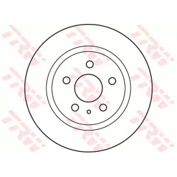 Stabdžių diskas  TRW DF6112