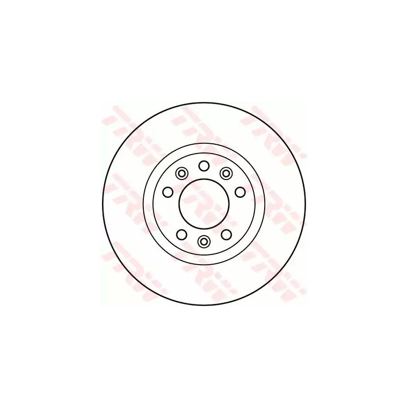 Stabdžių diskas  TRW DF6121