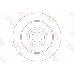 Stabdžių diskas  TRW DF6173
