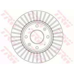 Stabdžių diskas  TRW DF6229