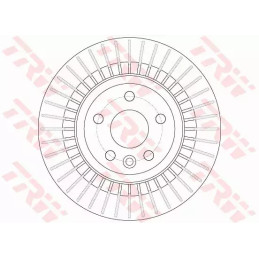 Stabdžių diskas  TRW DF6308