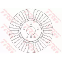 Stabdžių diskas  TRW DF6408S