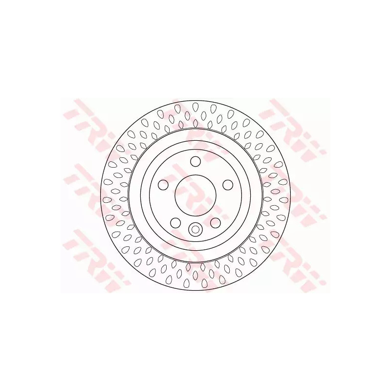 Stabdžių diskas  TRW DF6387