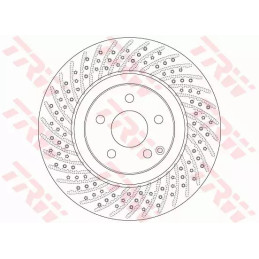 Stabdžių diskas  TRW DF6433S