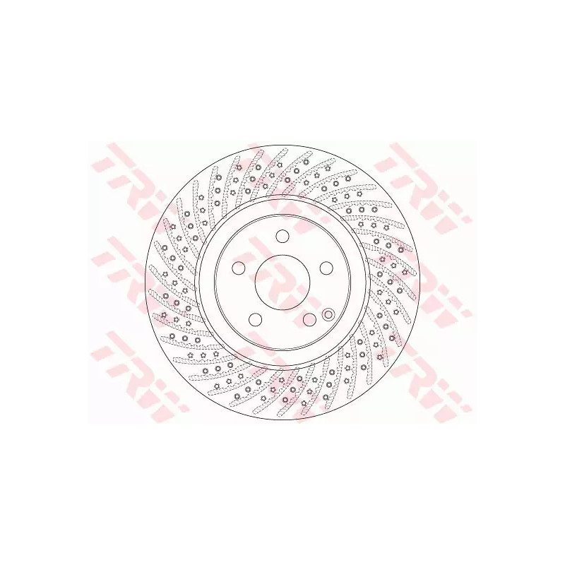 Stabdžių diskas  TRW DF6433S