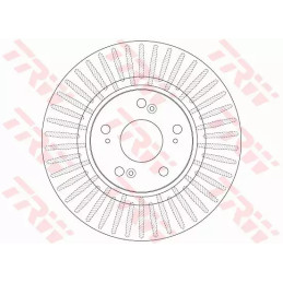 Stabdžių diskas  TRW DF6432S