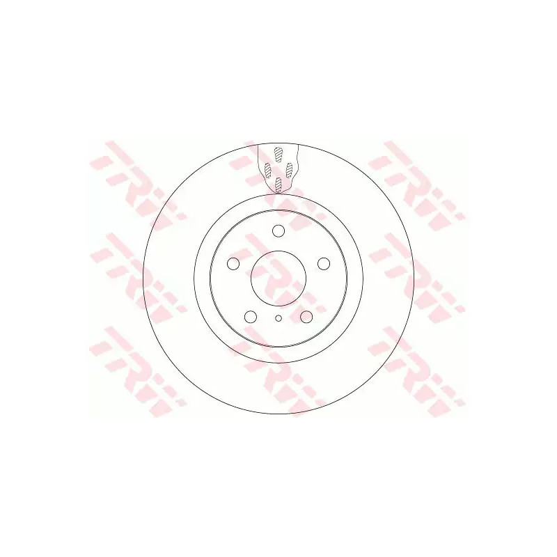 Stabdžių diskas  TRW DF6480