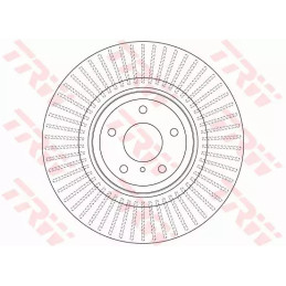 Stabdžių diskas  TRW DF6498S