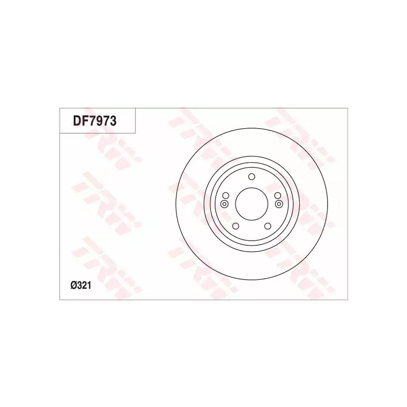 Stabdžių diskas  TRW DF7973