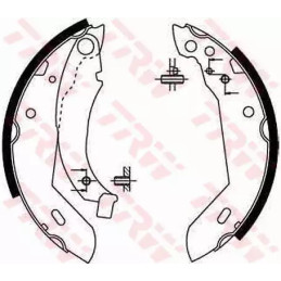 Stabdžių trinkelių komplektas  TRW GS8158
