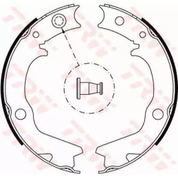 Rankinio stabdžio trinkelių komplektas  TRW GS8479