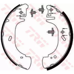 Stabdžių trinkelių komplektas  TRW GS8630