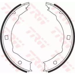 Rankinio stabdžio trinkelių komplektas  TRW GS8683